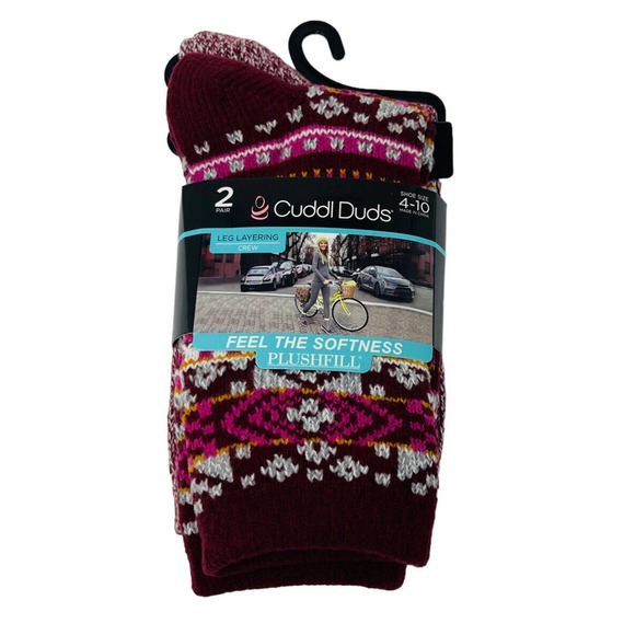 Cuddl Duds Accessories New Cuddl Duds Womans Sz 4 Crew Socks 2